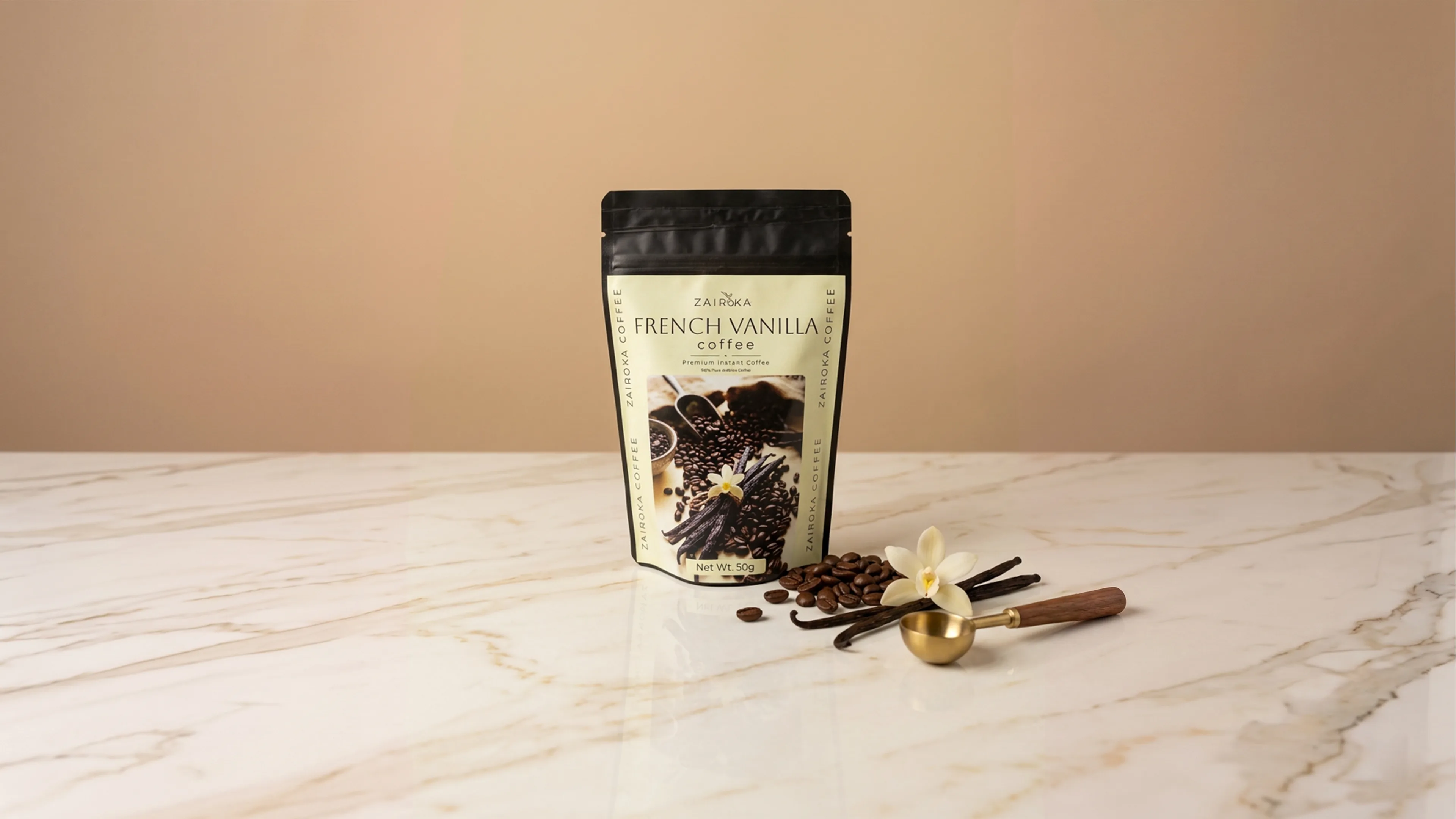 Zairoka French Vanilla Premium Instant Coffee